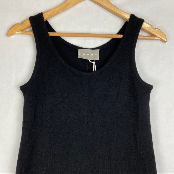 EVERLANE ReCashemere Lounge Black Jumpsuit XXS - Picture 5 of 8